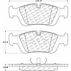 PosiQuiet Ceramic Pads 1994-2008 BMW 318i 318is 318ti 320i 323Ci 323i 323is 325Ci 325i 325is 325xi 328Ci 328i 328is Z3 Z4 - image 1
