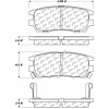 PosiQuiet Ceramic Pads 1990-2000 Mitsubishi Montero - image 1