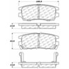 PosiQuiet Ceramic Pads 1990-2000 Mitsubishi Montero - image 2