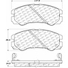 PosiQuiet Ceramic Pads 1992-2002 Acura Honda Isuzu Amigo Axiom Passport Rodeo Rodeo Sport SLX Trooper VehiCROSS - image 1