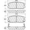 PosiQuiet Ceramic Pads 1992-2004 Acura Honda Isuzu Amigo Axiom Passport Rodeo Rodeo Sport SLX Trooper VehiCROSS - image 2