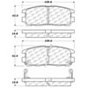 PosiQuiet Ceramic Pads 1992-2004 Acura Honda Isuzu Amigo Axiom Passport Rodeo Rodeo Sport SLX Trooper VehiCROSS - image 4