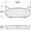 PosiQuiet Ceramic Pads 1993-2002 Ford Mazda 626 MX-6 Probe - image 1