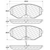 PosiQuiet Ceramic Pads 1993-1997 Infiniti J30 Q45 - image 2