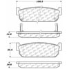 PosiQuiet Ceramic Pads 1993-2006 Infiniti J30 M45 Q45 - image 2