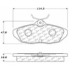 PosiQuiet Ceramic Pads 1993-1998 Ford Lincoln Mercury Cougar Mark VIII Thunderbird - image 1