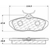 PosiQuiet Ceramic Pads 1993-1998 Ford Lincoln Mercury Cougar Mark VIII Thunderbird - image 4