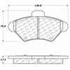PosiQuiet Ceramic Pads 1993-1998 Ford Mercury Cougar Mustang - image 2
