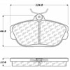 PosiQuiet Ceramic Pads 1993-2000 Ford Lincoln Mercury Continental Sable Taurus - image 3