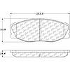 PosiQuiet Ceramic Pads 1993-1998 Toyota T100 - image 1