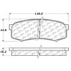PosiQuiet Ceramic Pads 1993-2016 Lexus Mitsubishi Toyota 4Runner FJ Cruiser GX460 GX470 Land Cruiser LX450 Montero Sequoia - image 2