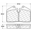 PosiQuiet Ceramic Pads 1978-2004 Ferrari Porsche 348 GTB 348 GTS 348 Spider 348 TB 348 TS 512 TR 575 - image 2