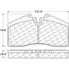 PosiQuiet Ceramic Pads 1989-1998 Porsche 911 928 944 968 - image 1
