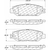 PosiQuiet Ceramic Pads 1993-2000 Lexus LS400 - image 1
