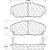 PosiQuiet Ceramic Pads 1993-2001 Acura Honda Civic Integra - image 1