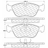 PosiQuiet Ceramic Pads 1993-2004 Volvo 850 C70 S70 V70 - image 1