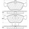 PosiQuiet Ceramic Pads 1993-2004 Volvo 850 C70 S70 V70 - image 3