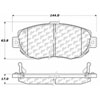 PosiQuiet Ceramic Pads 1993-2010 Lexus Toyota GS300 GS400 GS430 IS300 SC430 Supra - image 4