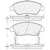 PosiQuiet Ceramic Pads 2002-2008 Acura Honda Civic Fit RSX - image 2