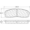 PosiQuiet Ceramic Pads 1984-1992 Toyota Cressida Supra - image 1