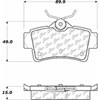 PosiQuiet Ceramic Pads 1994-2004 Ford Mustang - image 1
