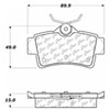 PosiQuiet Ceramic Pads 1994-2004 Ford Mustang - image 3