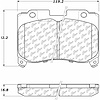 PosiQuiet Ceramic Pads 1993-1998 Toyota Supra - image 1