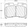 PosiQuiet Ceramic Pads 1993-1998 Toyota Supra - image 2