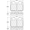 PosiQuiet Ceramic Pads 1993-1999 Dodge Mitsubishi 3000GT Stealth - image 1