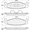 PosiQuiet Ceramic Pads 1994-2003 Ford Bronco E-150 Club Wagon E-150 Econoline E-150 Econoline Club Wagon F-150 - image 2