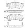 PosiQuiet Ceramic Pads 1993-2003 Ford Mazda 626 MX-6 Probe Protege Protege5 - image 4