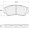 PosiQuiet Ceramic Pads 1995-2002 Mazda Millenia - image 1