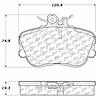 PosiQuiet Ceramic Pads 1994-1998 Mercedes-Benz C220 C230 C280 - image 1