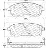 PosiQuiet Ceramic Pads 1989-2006 Infiniti for Nissan fits Altima G20 I30 Maxima fits Sentra - image 1