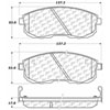 PosiQuiet Ceramic Pads 1989-2006 Infiniti for Nissan fits Altima G20 I30 Maxima fits Sentra - image 2