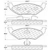 PosiQuiet Ceramic Pads 1991-1995 Ford Lincoln Mercury Crown Victoria Grand Marquis Town Car - image 1