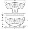 PosiQuiet Ceramic Pads 1996-2002 Ford Lincoln Mercury Crown Victoria Grand Marquis Town Car - image 3