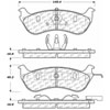 PosiQuiet Ceramic Pads 1996-2002 Ford Lincoln Mercury Crown Victoria Grand Marquis Town Car - image 4