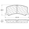 PosiQuiet Ceramic Pads 1995-2002 Suzuki Esteem - image 1