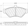 PosiQuiet Ceramic Pads 1995-1997 Ford Lincoln Mercury Crown Victoria Grand Marquis Town Car - image 1