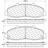 PosiQuiet Ceramic Pads 1997-2004 Ford Lincoln Blackwood F-150 F-150 Heritage - image 1
