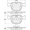PosiQuiet Ceramic Pads 1995-2006 BMW Land Rover 530i 540i 740i 740iL M5 Range Rover X5 - image 2
