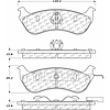 PosiQuiet Ceramic Pads 1996-2002 Ford Lincoln Mercury Crown Victoria Grand Marquis Town Car - image 1