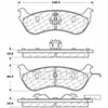 PosiQuiet Ceramic Pads 1996-2002 Ford Lincoln Mercury Crown Victoria Grand Marquis Town Car - image 2