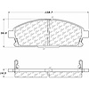 PosiQuiet Ceramic Pads 2002-2015 Acura for Nissan MDX Quest X-Trail - image 1