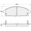 PosiQuiet Ceramic Pads 2002-2015 Acura for Nissan MDX Quest X-Trail - image 2