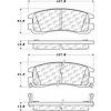 PosiQuiet Ceramic Pads 2000-2002 Chevrolet Tigra - image 1
