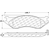 PosiQuiet Ceramic Pads 1997-2004 Dodge Ford Lincoln B1500 Expedition F-150 F-150 Heritage F-250 Navigator Ram 1500 Ram 1500 Van - image 1