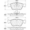 PosiQuiet Ceramic Pads 1996-2004 Mercedes-Benz C230 C280 E300 SLK230 - image 4