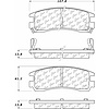 PosiQuiet Ceramic Pads 1997-2005 Buick Cadillac Oldsmobile Pontiac Aurora Bonneville DeVille Eldorad - image 1